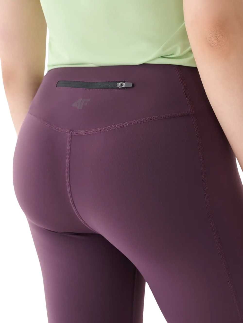Legginsy damskie do biegania 4F z wysokim stanie: różne rozmiary