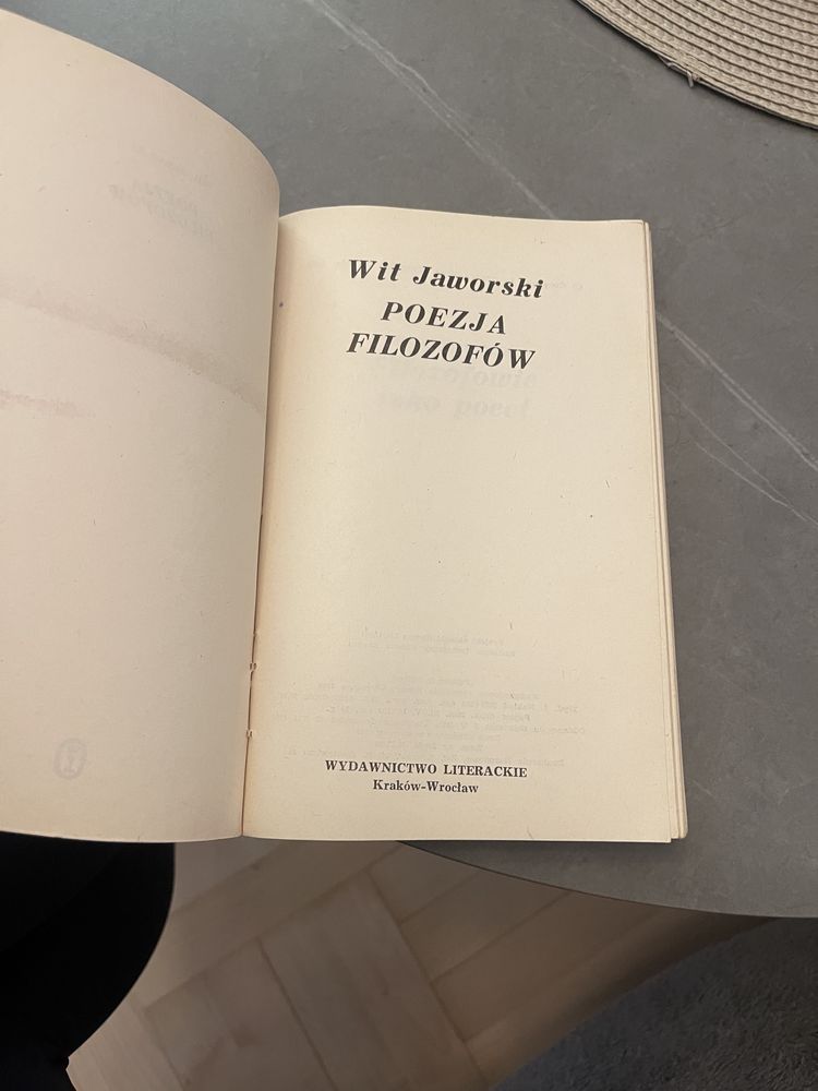 Wit Jaworski Poezja filozofów