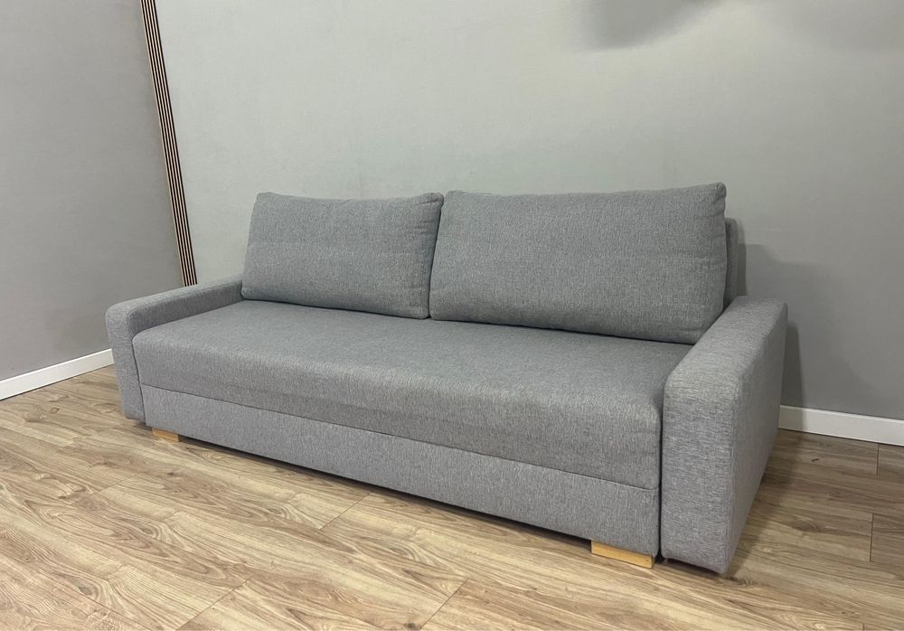 Kanapa szara rozkladana Ikea poduszki sofa DOSTAWA !!!