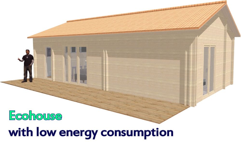 Casa ECOLÒGICA 51 m² - Casa baixo de energia / ECO Woodhouse