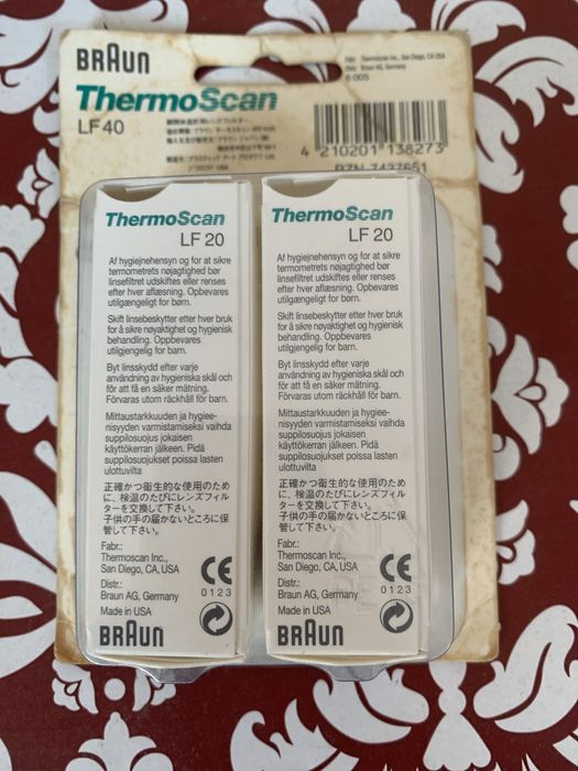 40x Braun thermiScan protetores ouvido