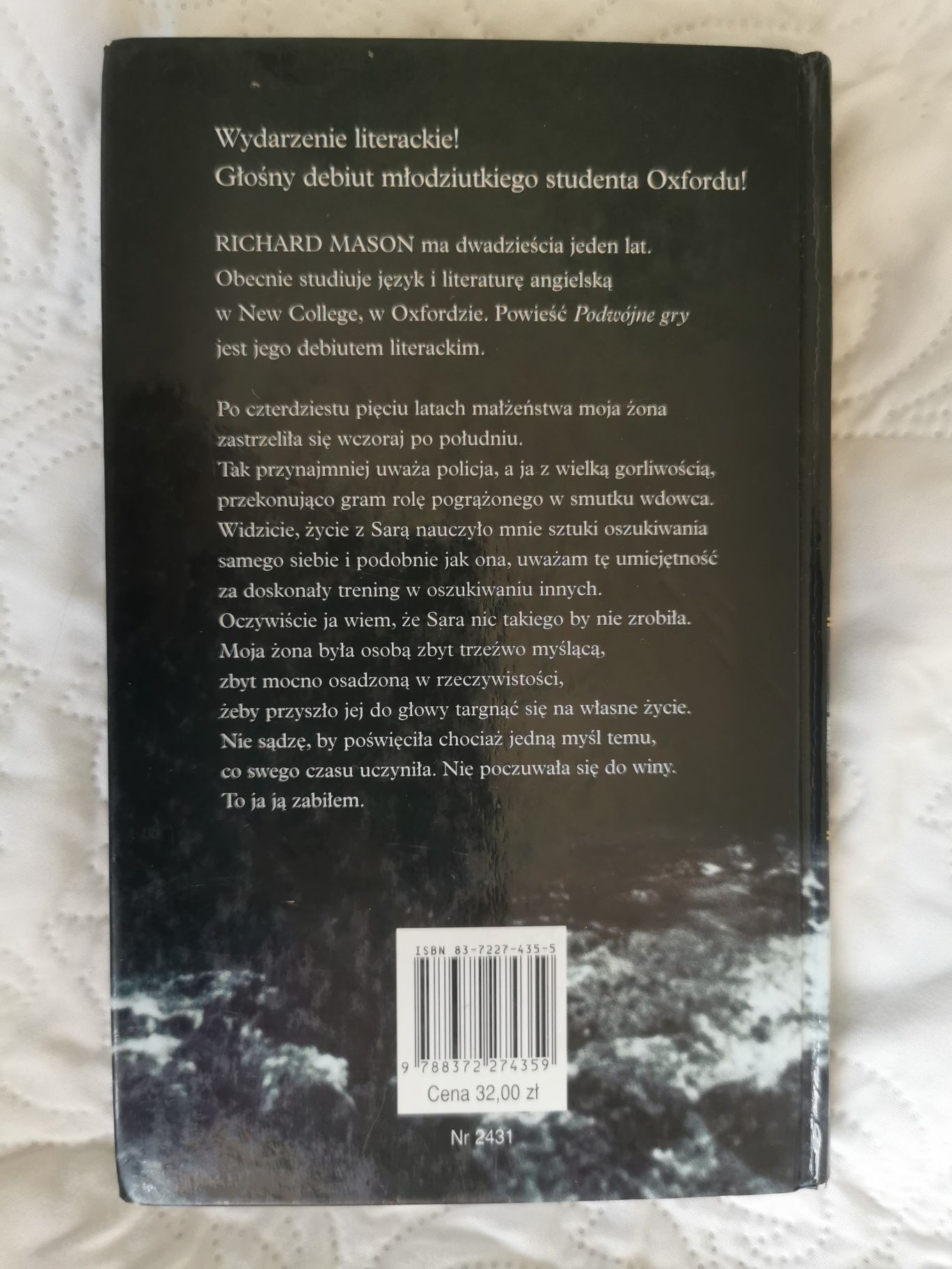 JAK NOWA! Richard Mason - Podwójne gry - thriller