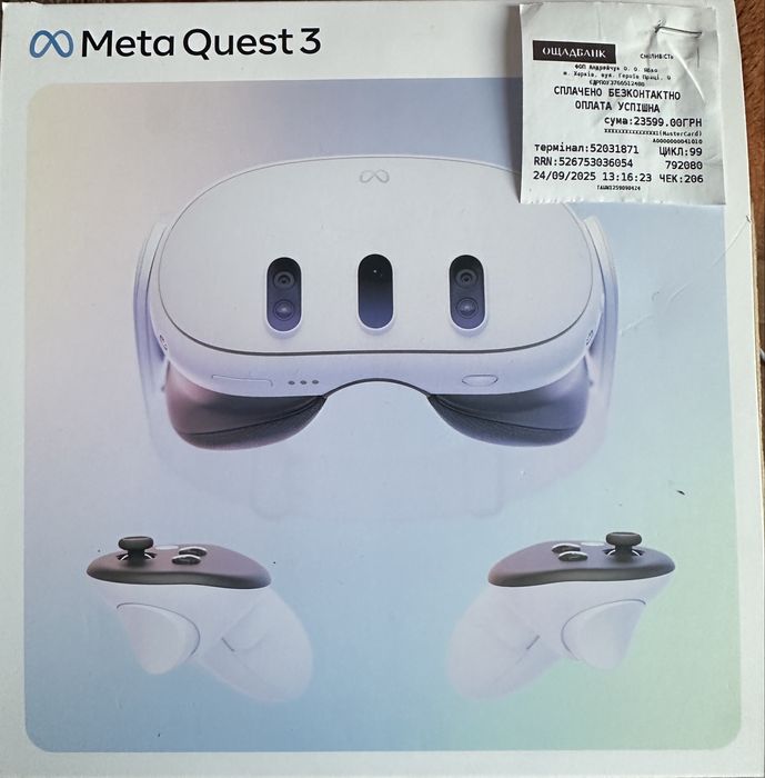 Meta Quest 3.  Состояние 10/10,куплены в августе. .