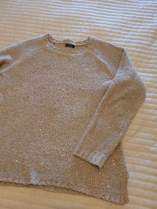 Camisola Lefties bege e dourada