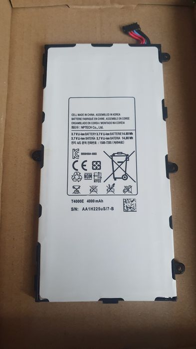 Bateria do tabletu samsung