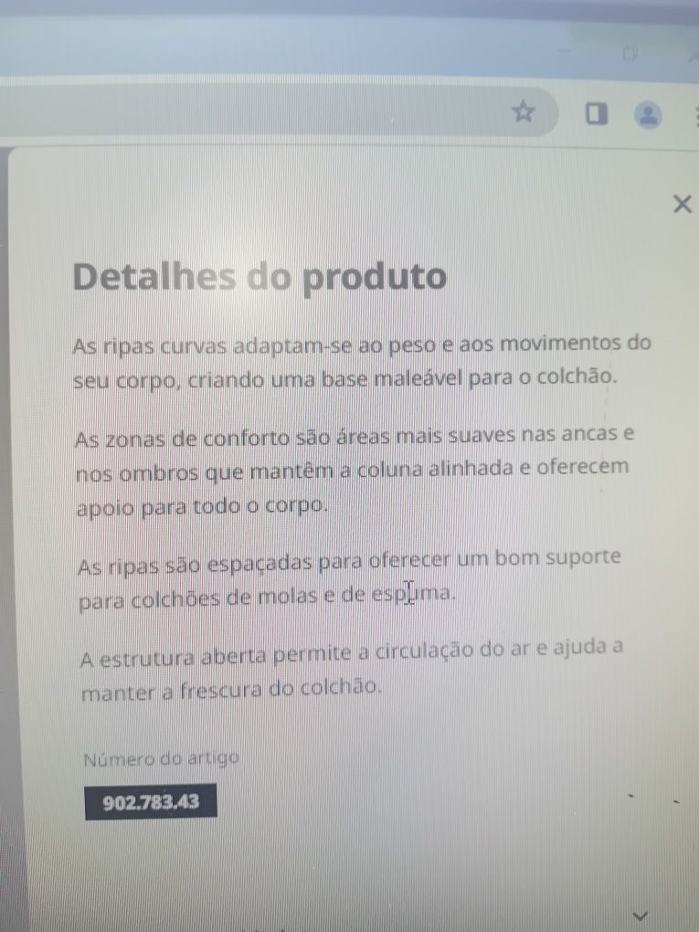 Estrado e colchão ikea