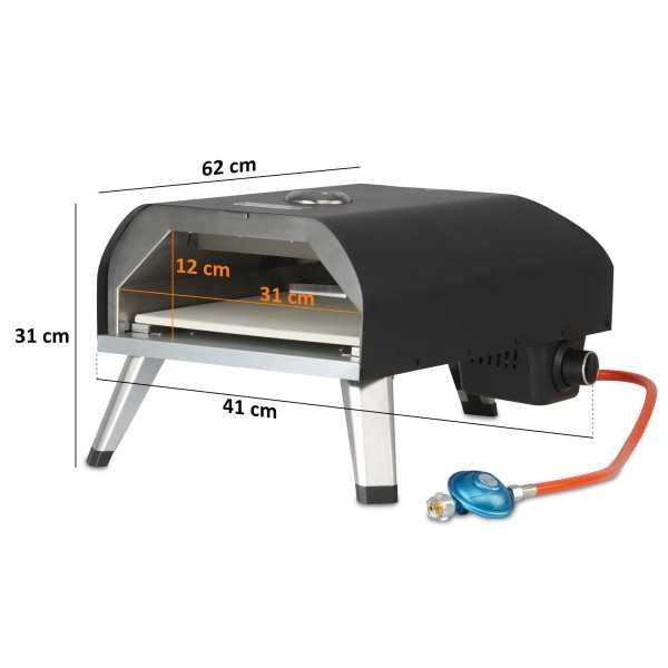 piecyk Piec gazowy do pizzy BBQ-Toro, mobilny piec do pizzy, 4 kW