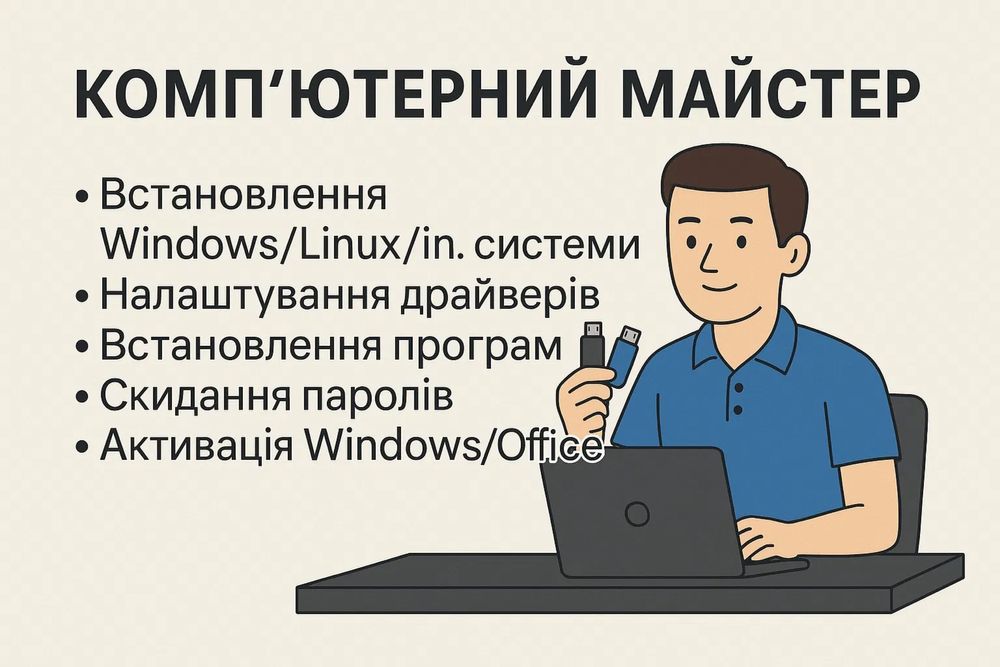 Терміновий ремонт ПК будь-якої складності. Компʼютерний Майстер