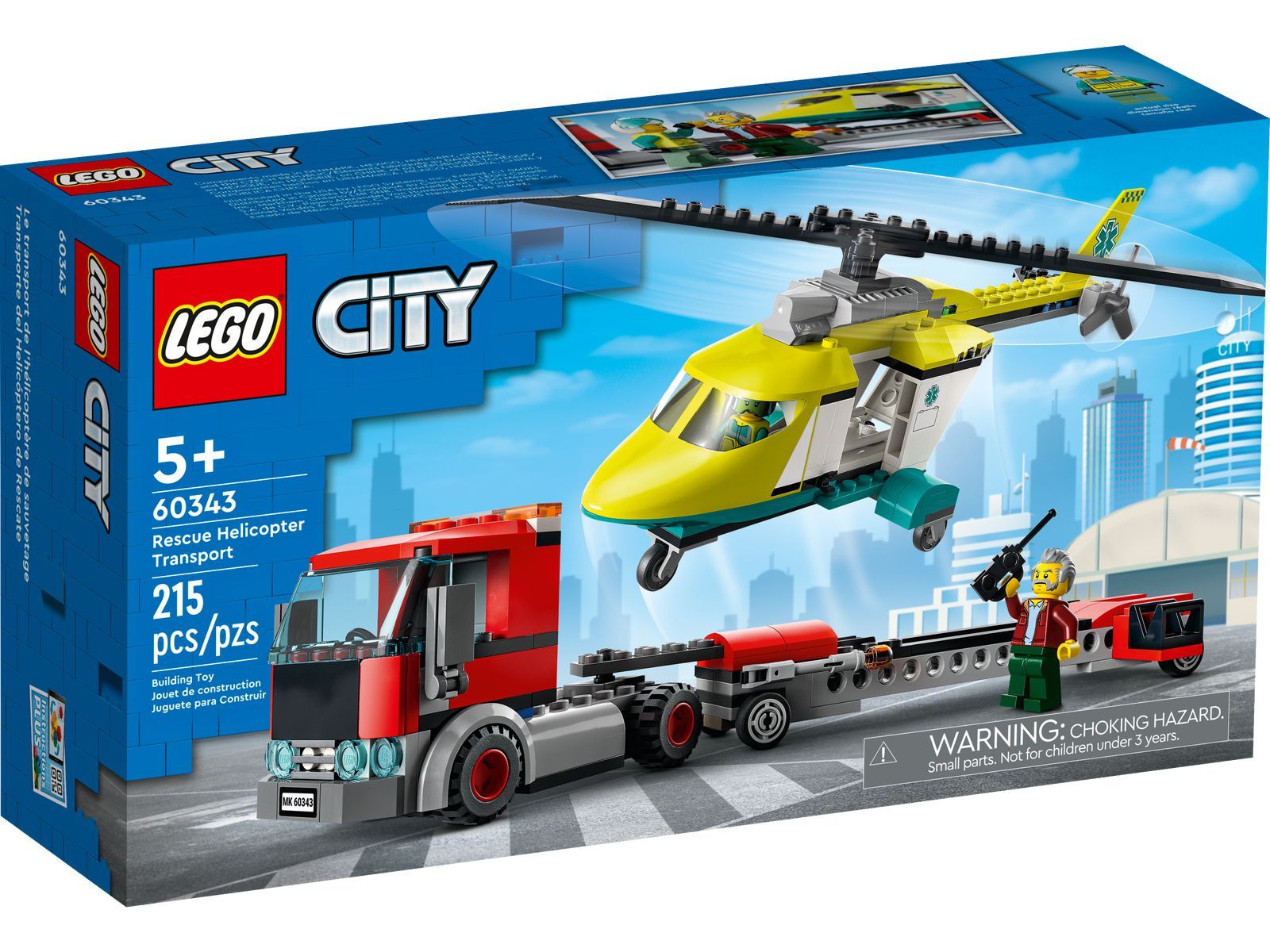 Lego City 60343 Zestaw  Laweta Helikoptera Ratunkowego Ła66P