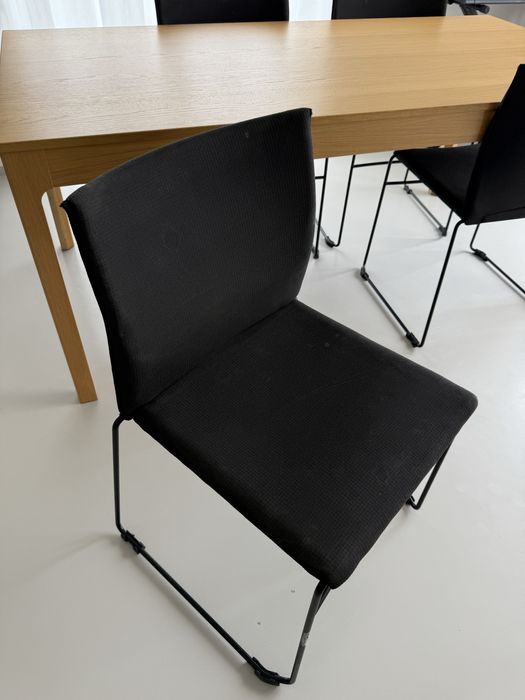 Stół Ikea  160cm rozkladany + 4 krzesła wloskie Giancarlo Bisaglia