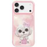 Etui Nimmy Big Eyed Pet 2.0 Dog do iPhone 17 Pro - różowe