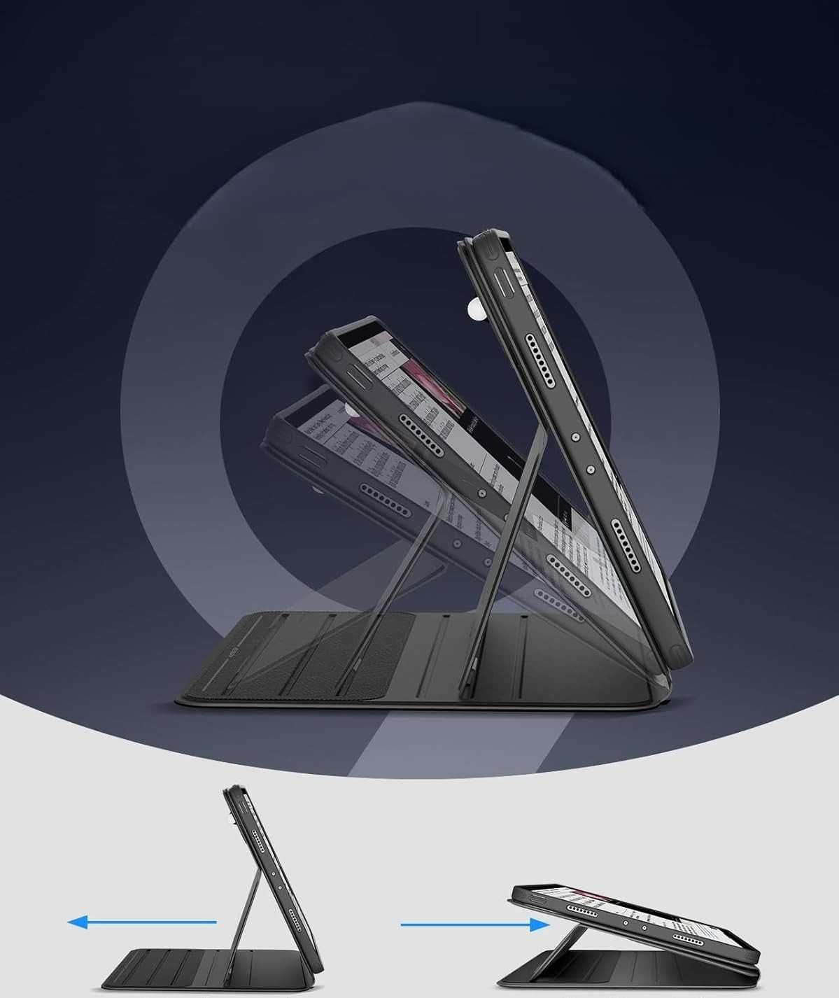 ESR Etui iPad Pro 11" 2018–2022, magnetyczne, regulowany stojak
