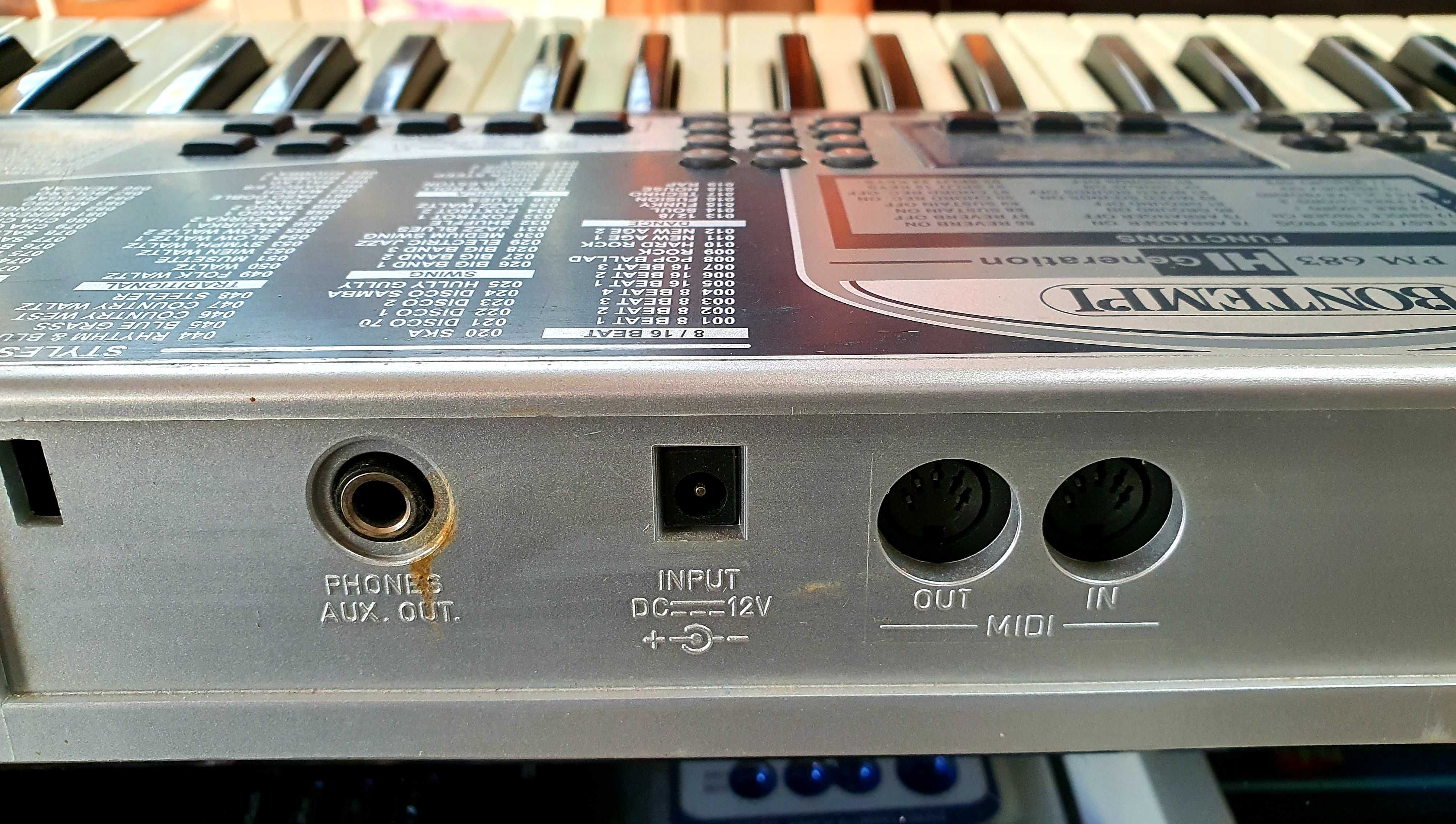 Keyboard Bontempi z nagrywaniem, MIDI, świetne do nauki