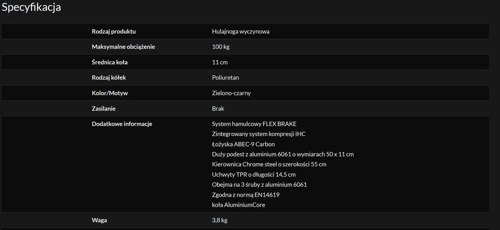 Hulajnoga Movino Elite Green