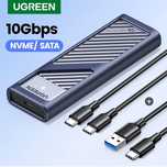 Ugreen CM559  SSD карман M2 NVME/SATA в комплекте 2 USB и чехол