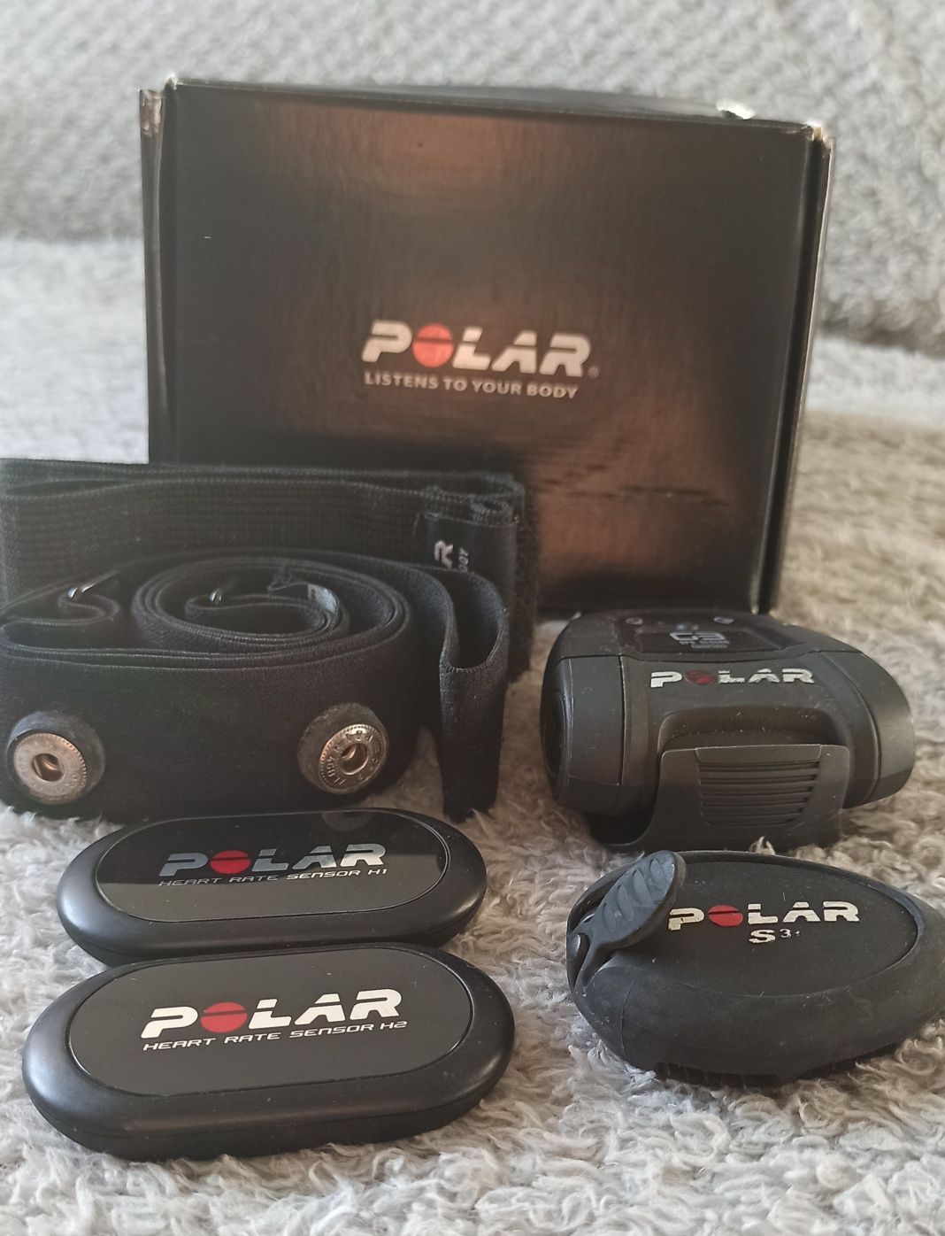 Sensores Polar || Sensor HR H1 e H2; Sensor corrida S3; GPS G3