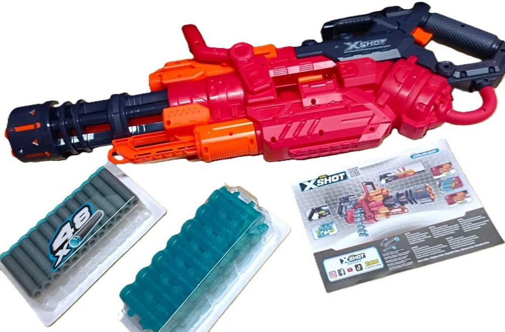 Pistolet karabin wyrzutnia + strzałki Automat zestaw X-SHOT