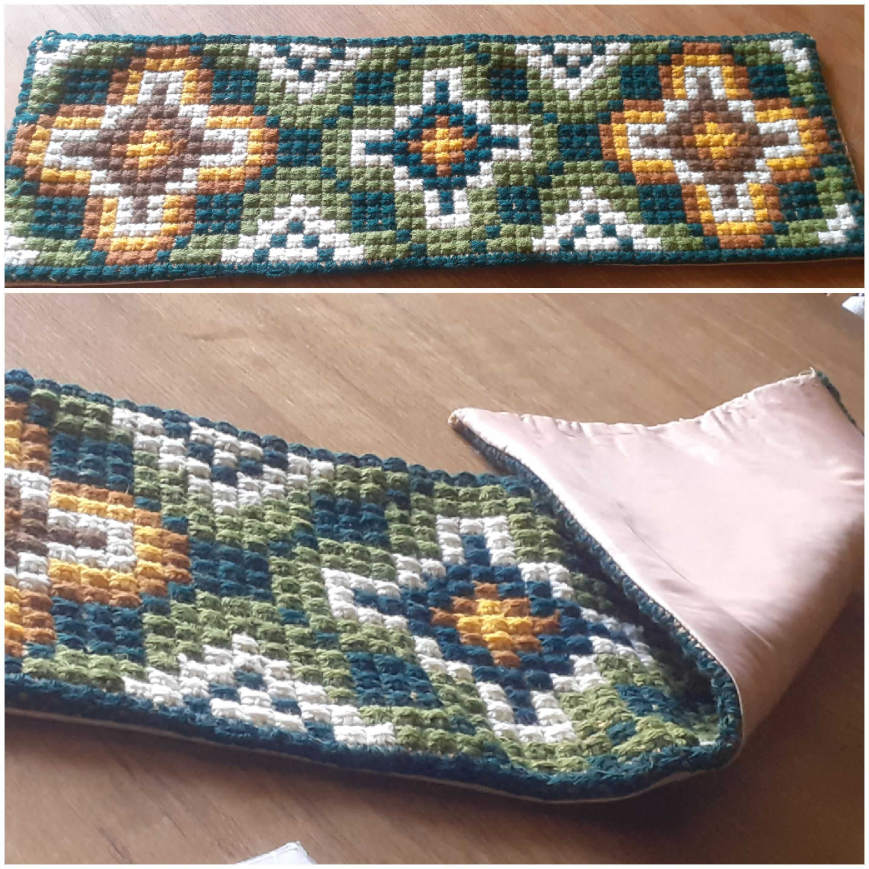 Kilim w stylu retro haftowany