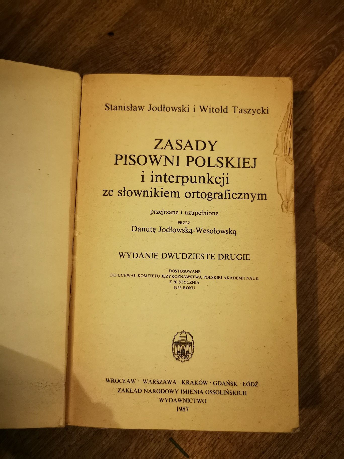 Zasady pisowni polskiej i interpunkcji ze słownikiem ortograficznym