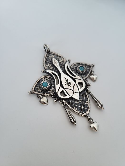 Крест серебро в Этническом Украинском  стиле