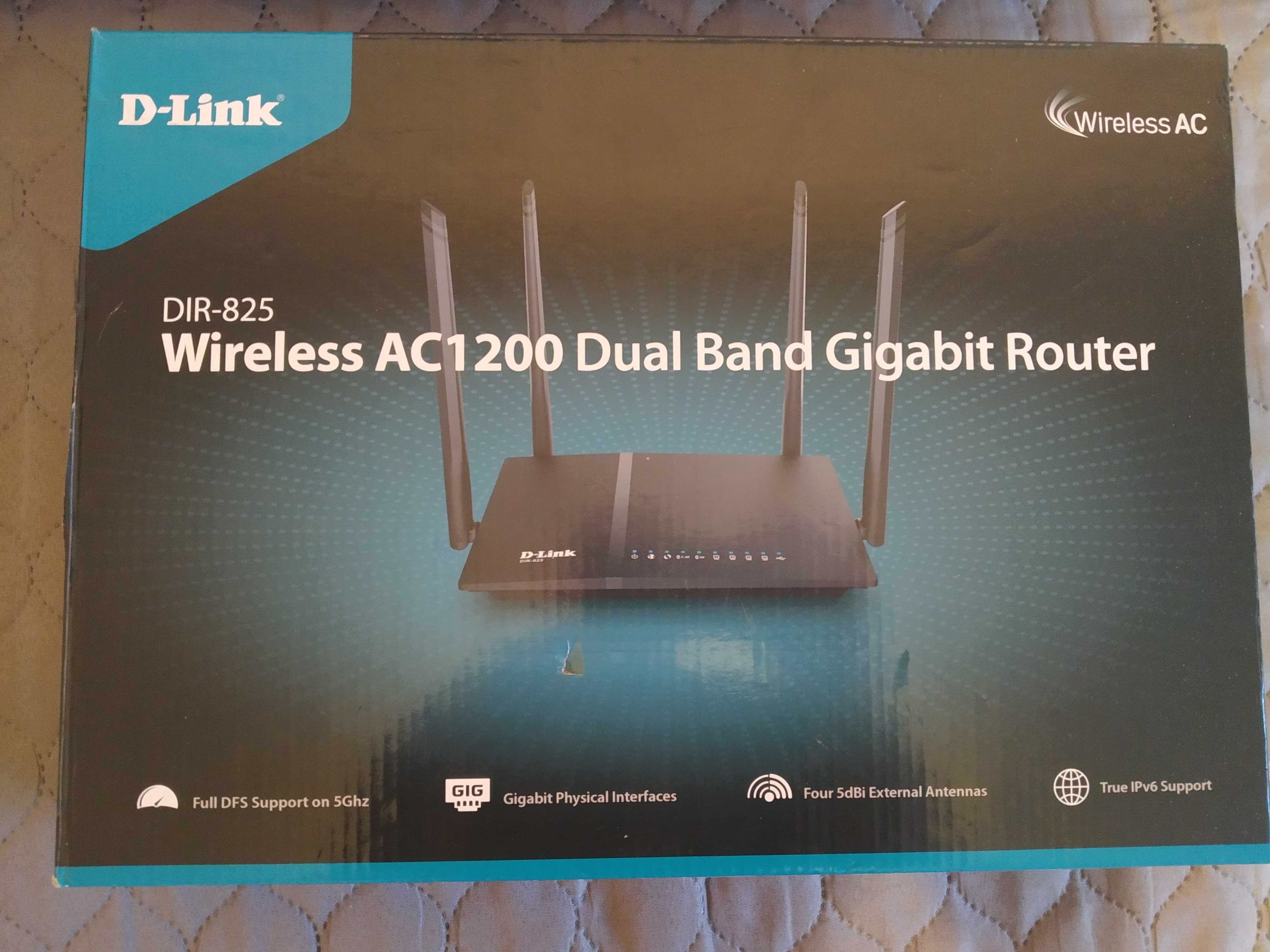 Dwupasmowy router Wi-Fi AC1200 DIR-825