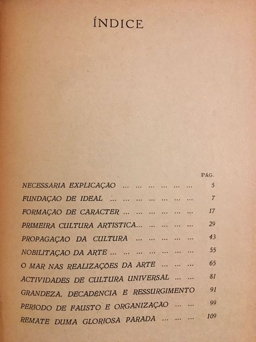 Evolução dos Estylos/ Pintura Portuguesa/ Sumário Artes Plásticas