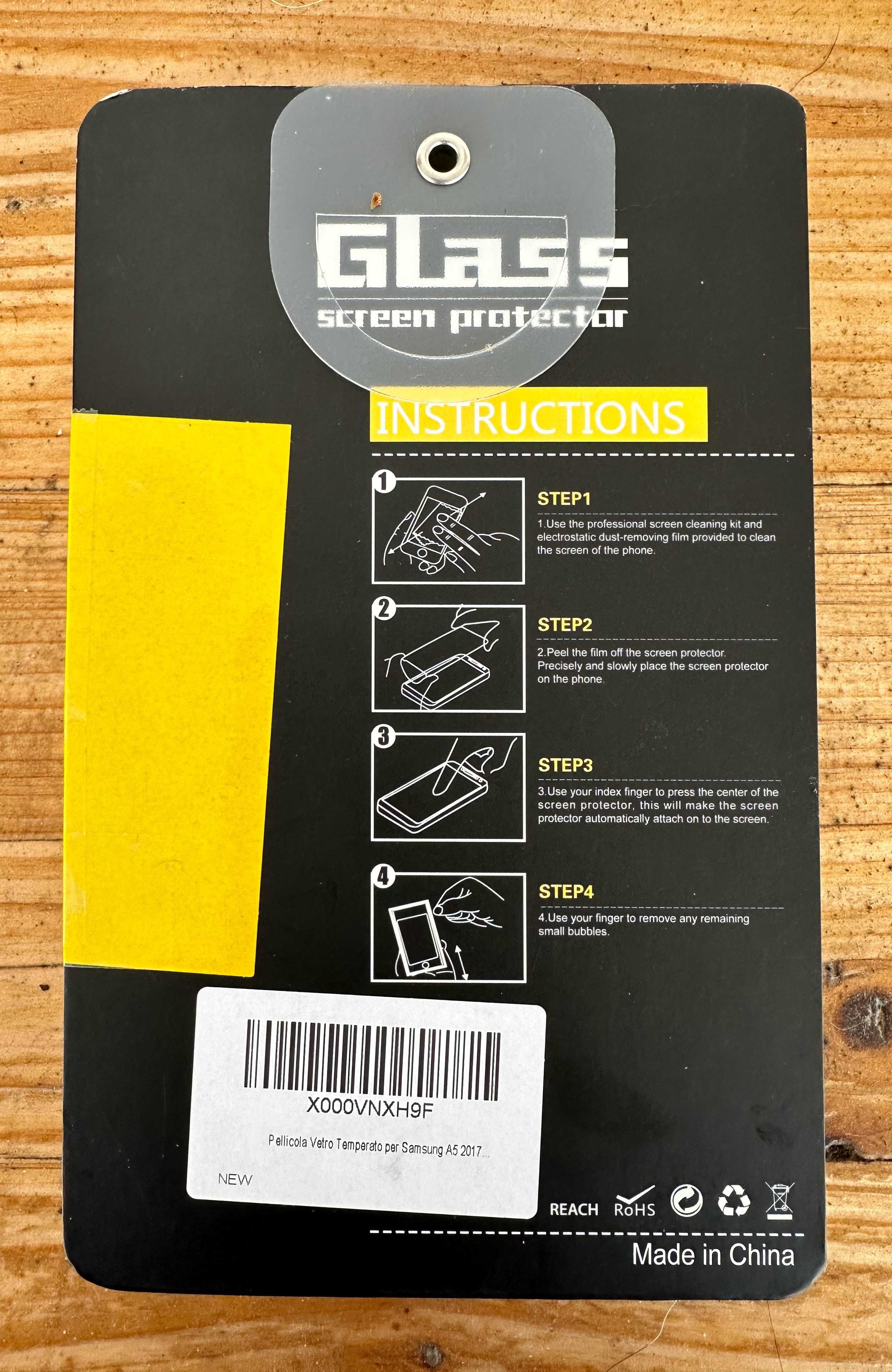 Samsung A5 - Protector de Écran de vidro temperado (9H) - NOVO!