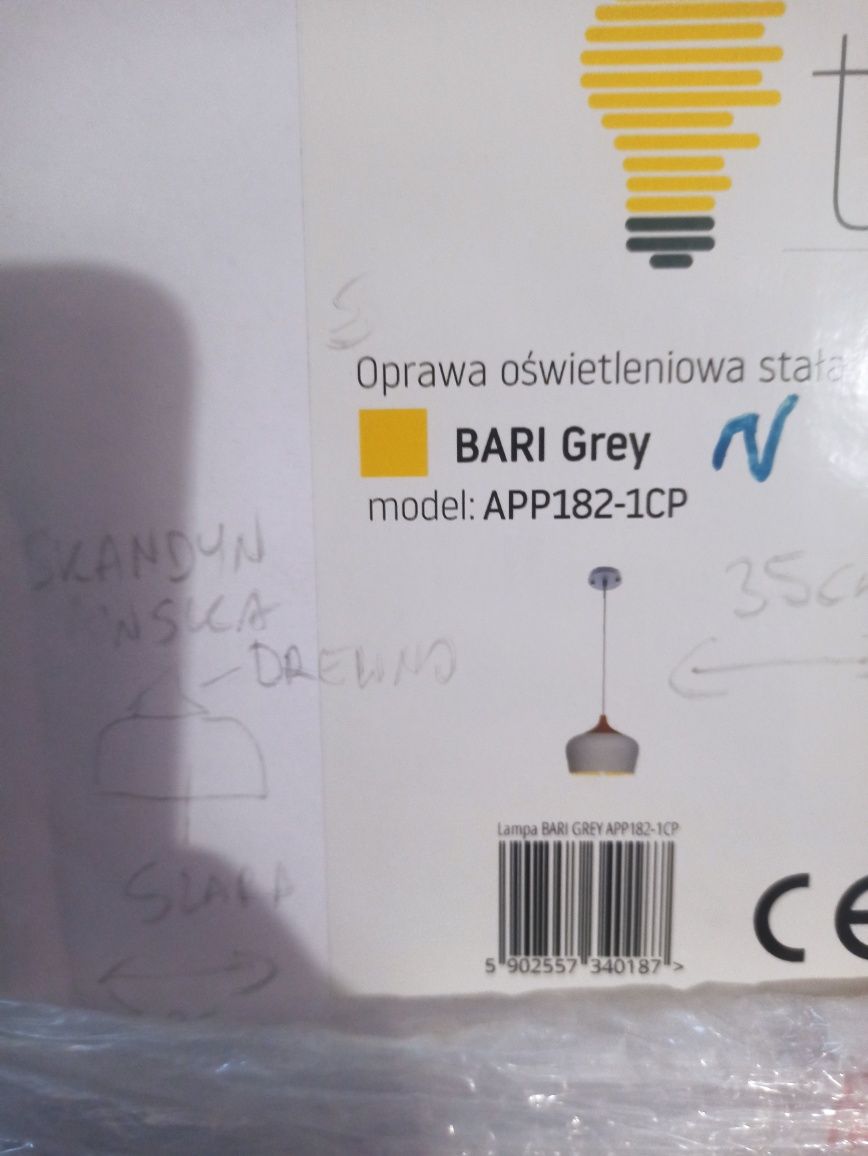 Lampa  Bari Grey