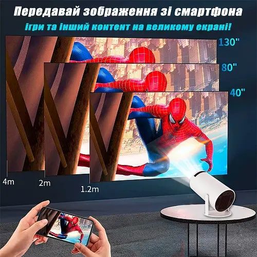 Проектор MagCubic HY300 Pro для Дома Портативный СмартLED  Андроид 11