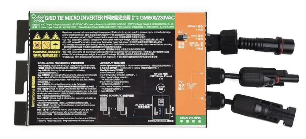 Falownik sieciowy PV 600W  230V