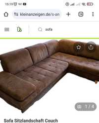 Sofa narożna bez funkcji spania