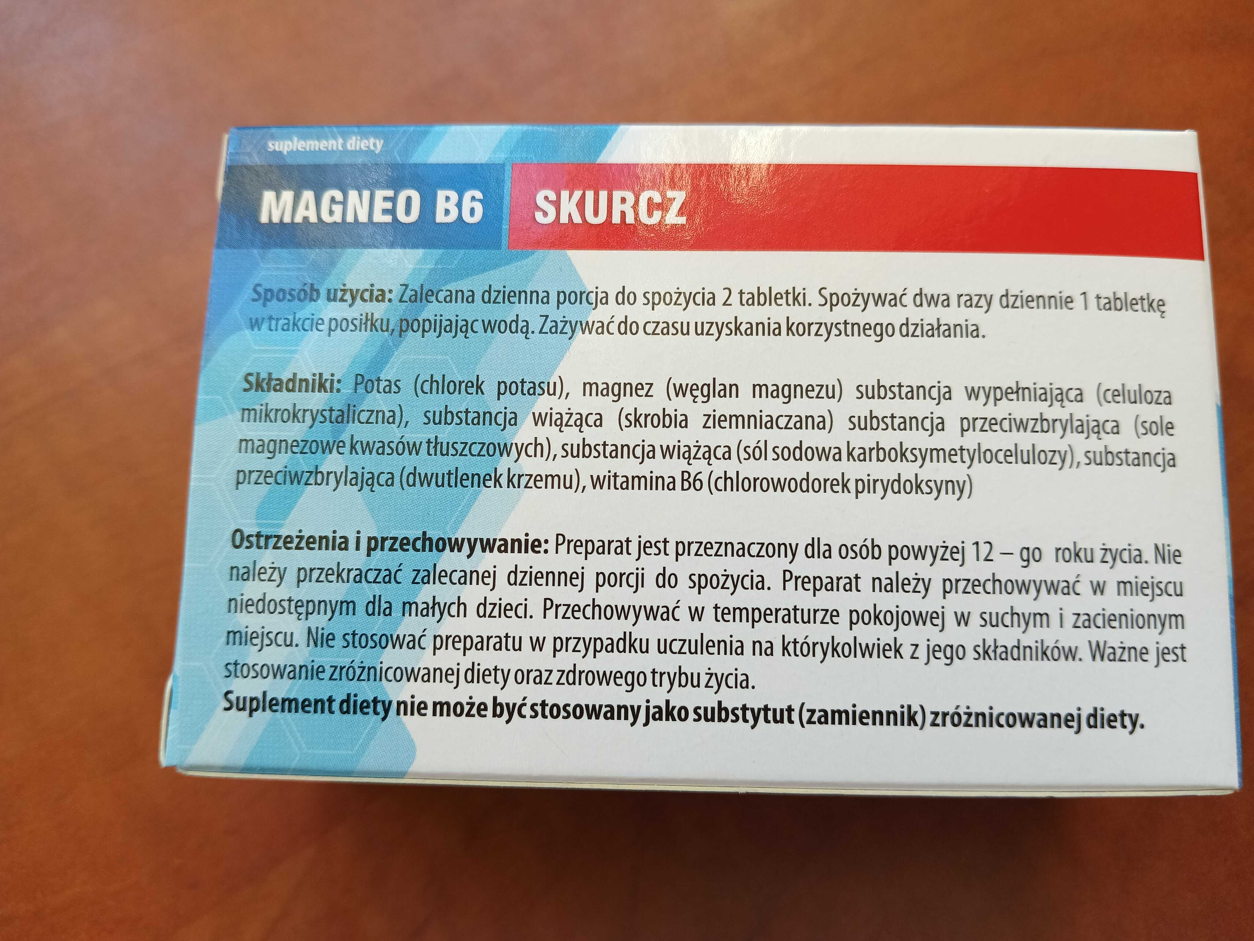 Magneo B6 skurcz  60 tabletek