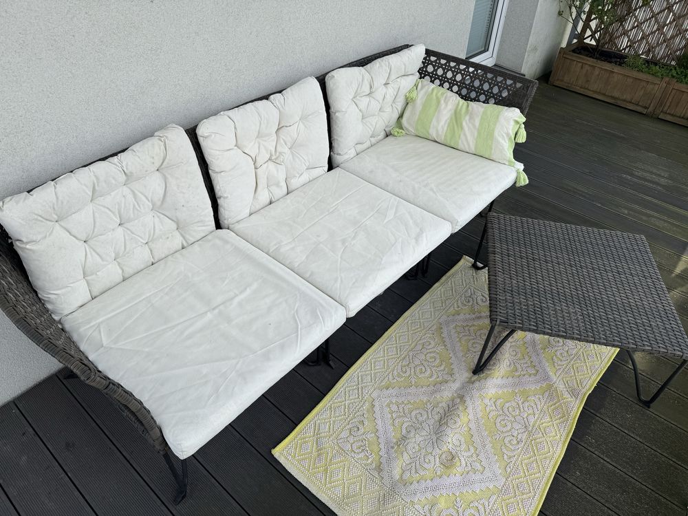 JUTHOLMEN 3 osobowa sofa modułowa IKEA ogród balkon