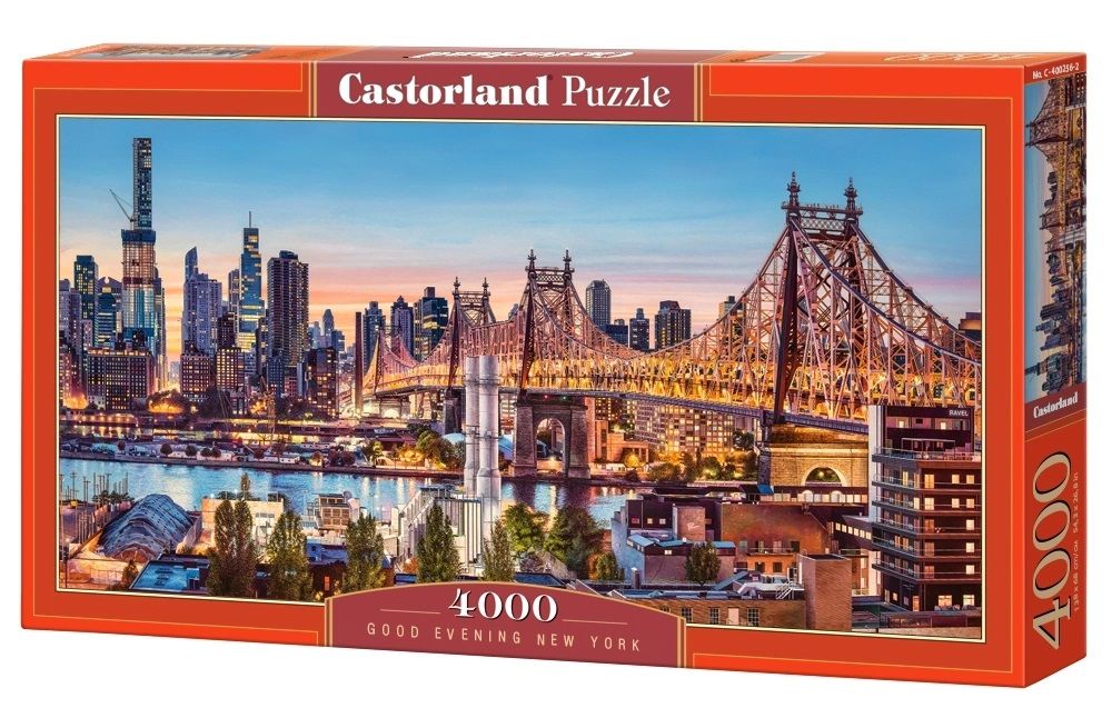 Puzzle CASTORLAND 4000 elementów Wieczór w Nowym Jorku 138x68cm