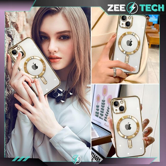 Etui Do Iphone 13 | 14 Magsafe Case Pokrowiec Obudowa Osłona +Szkło