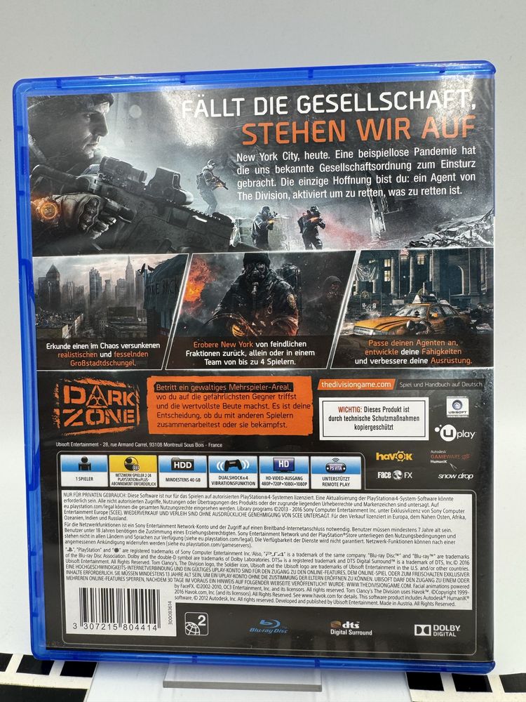 The Division Ps4 Gwarancja