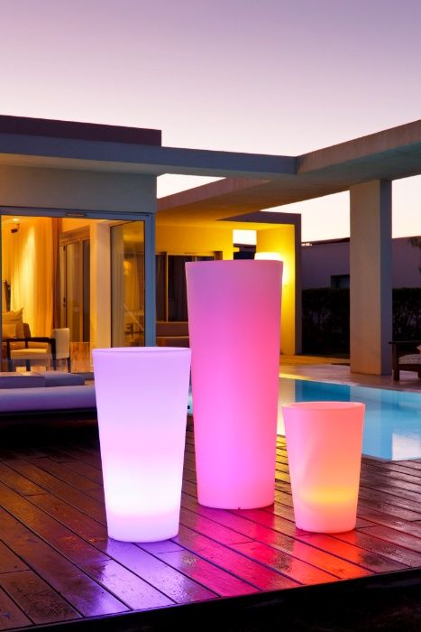 Vasos com led