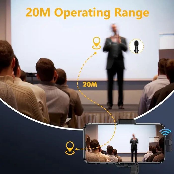 Бездротовий петличний мікрофон Type-C для смартфона/влогів