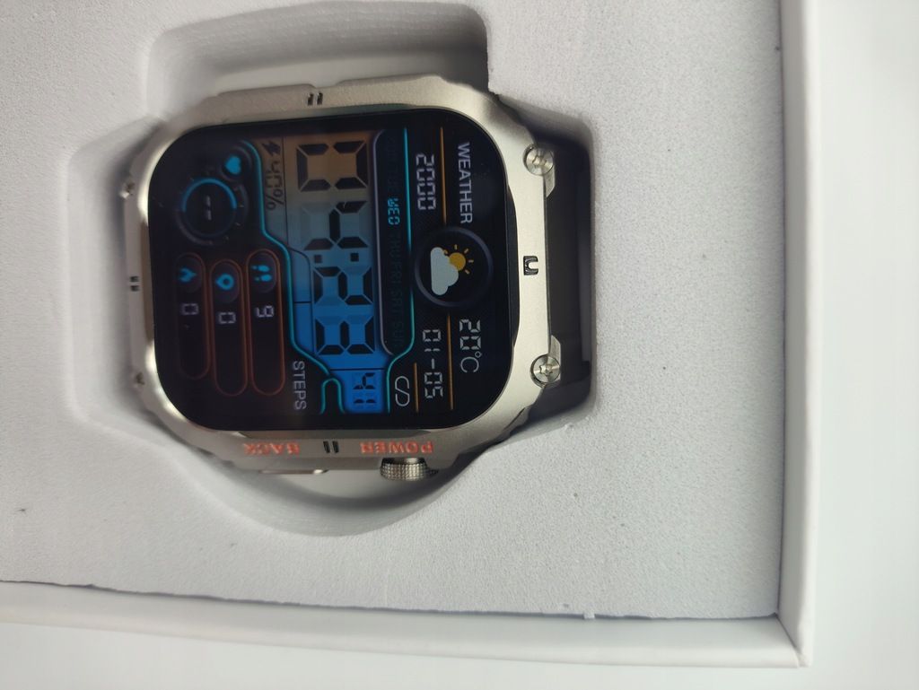 Zegarek smartwatch męski rozmowy polskie menu puls ciśnienie powiado