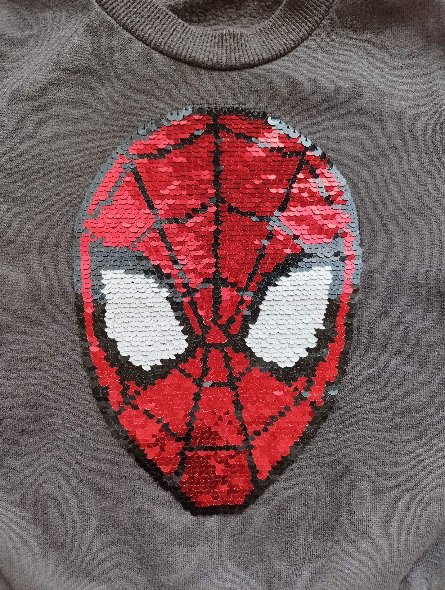 Ocieplana dresowa bluza przez głowę Spiderman Cool Club r.98
