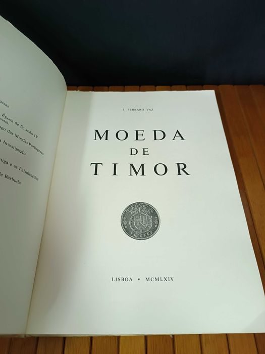 Raro Monumental livro Moeda de Timor 1ª edição 1964