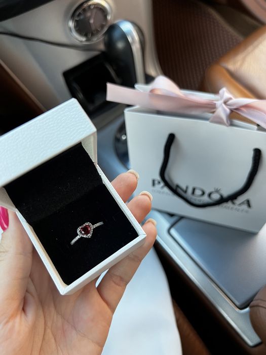 Кільце Пандора срібло s925 «Червоне серце» з біркою