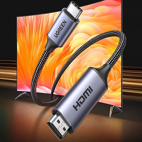 Kabel USB C - HDMI 2.1/8K 60Hz 1.5m Ugreen CM565 - szary