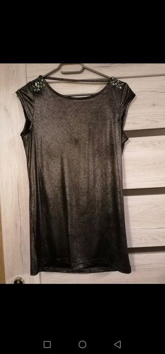 Posrebrzana bluzka house xs