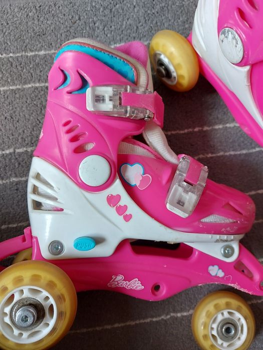 Wrotki rolki 2w1 dla dziewczynki rozmiar 27-29