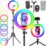 Lampa pierścieniowa LED RING ze statywem do zdjęć filmów selfie makija