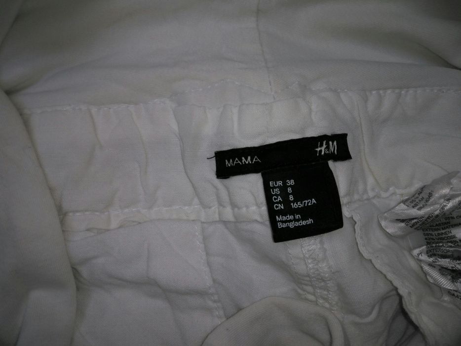 Calças Brancas Pré Mamã T 38 H&M como Novas