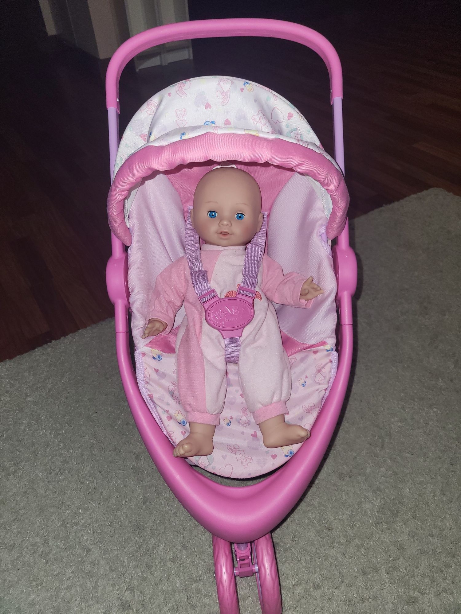 BABY BORN wózek spacerowy dla lalki różowy
