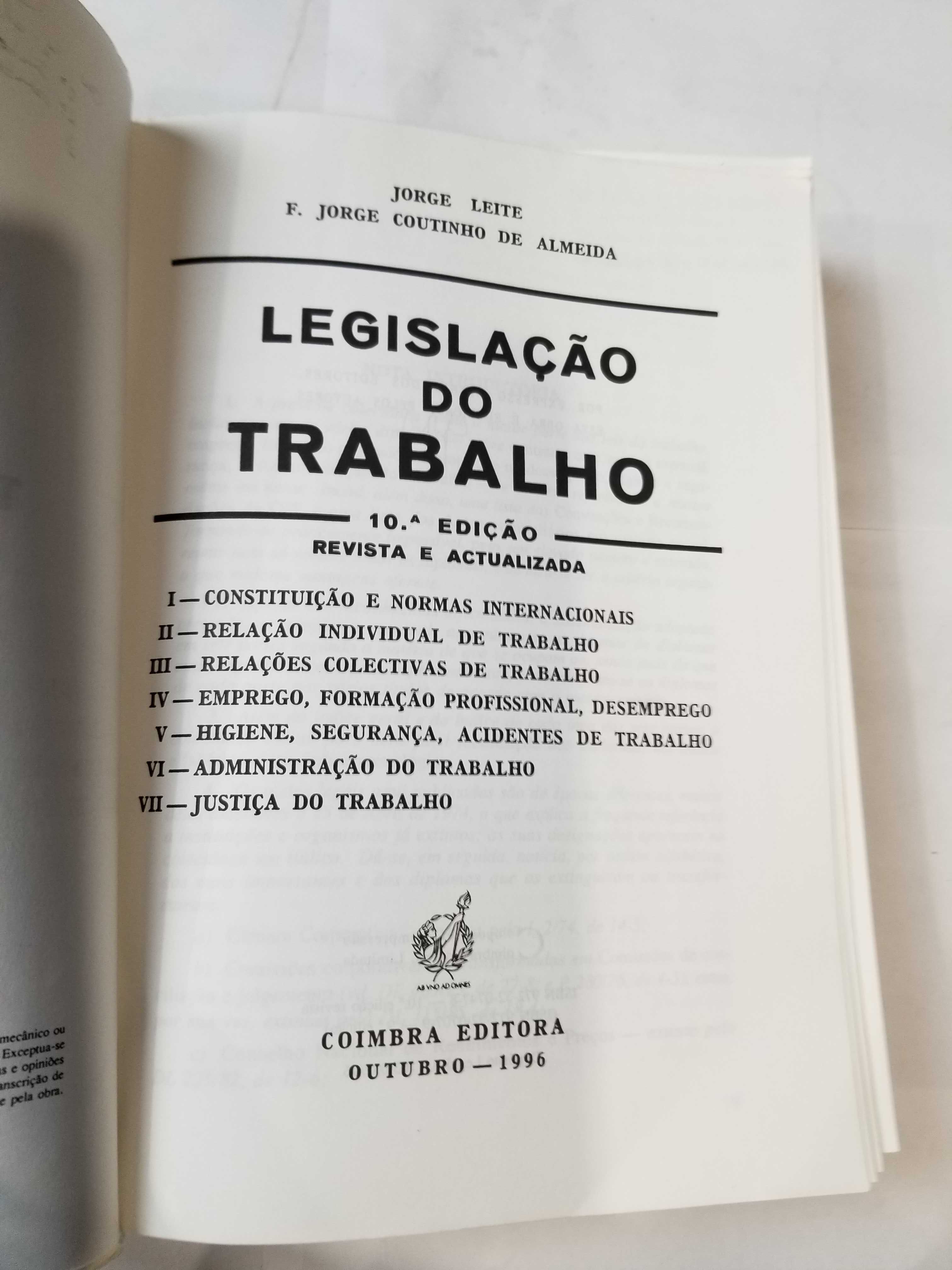 E1 - Livro - Jorge Leite - Legislação de Trabalho