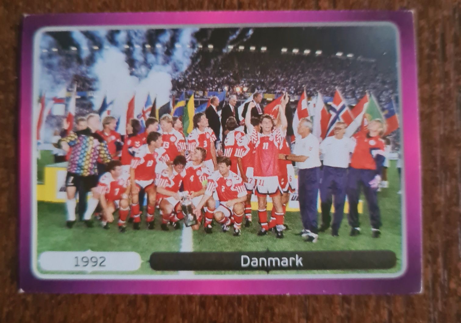 Danmark Dania 1992 Euro 2012 Panini piłka nożna